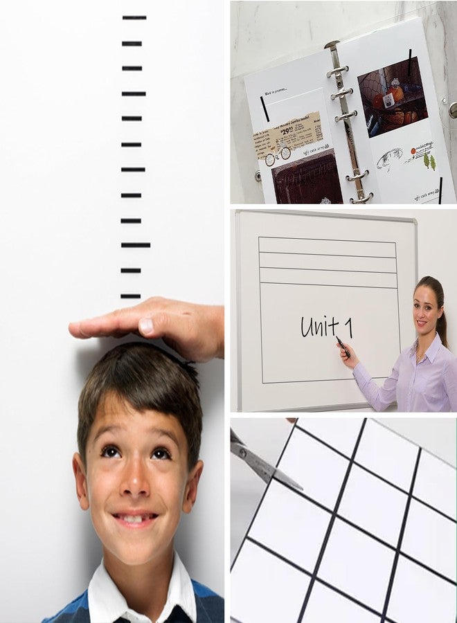Utron 8 Rolls Whiteboard Tape, 6mm Thin Black Tape, Pinstripe Tape for Electrical Marking Dry Erase Board Accessories DIY Art Crafts - Image 5